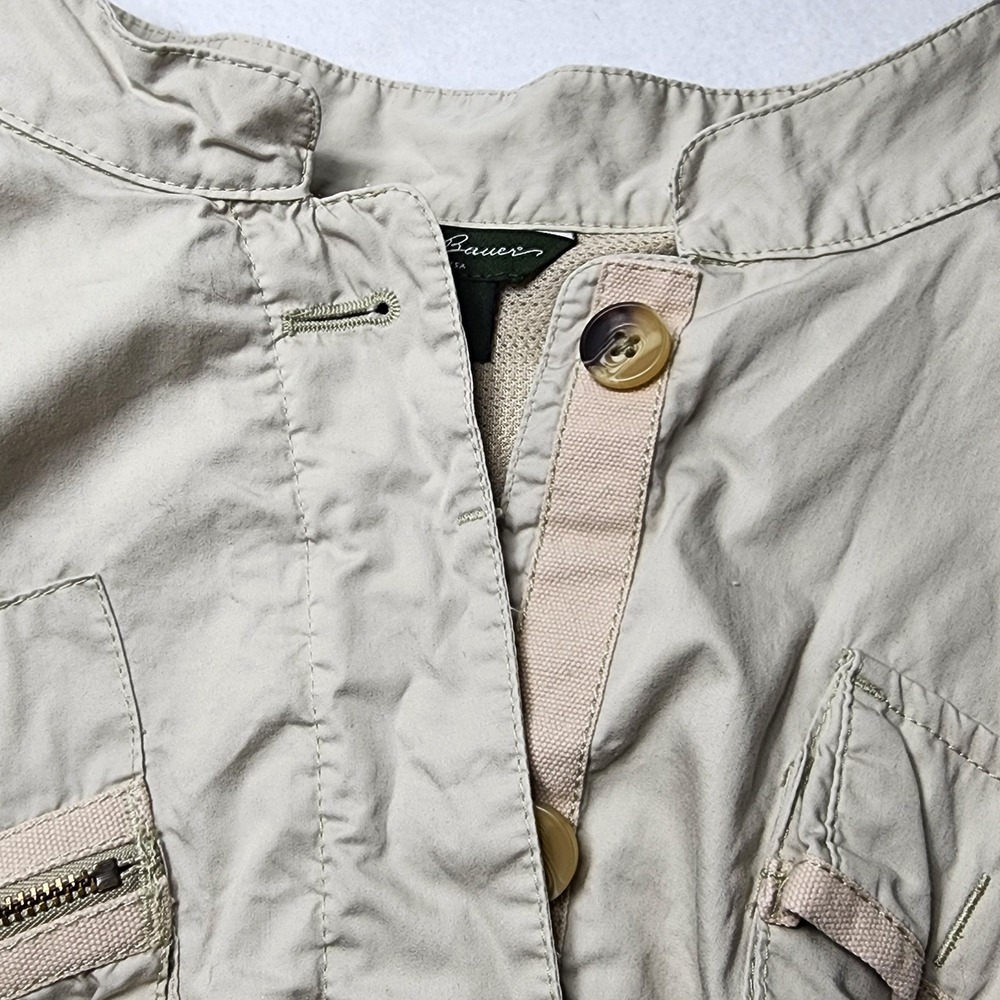 Eddie Bauer Womens Utility Jacket Cotton Lightweight Gorpcore Hiking Neutral XL - Picture 6 of 16